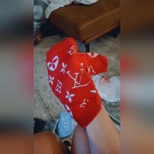 💎🐶Dog LV Print Sweater| ⚠️Size: Small ONLY⚠️